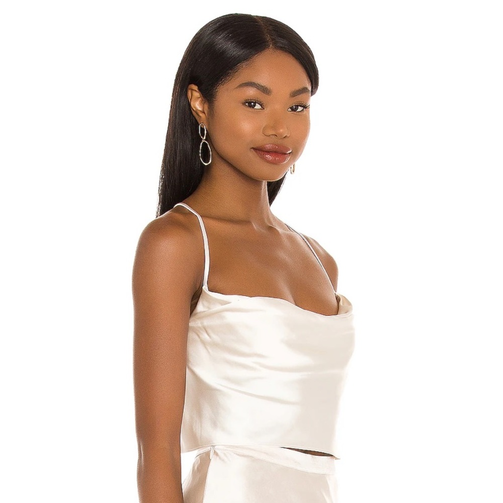Revolve L’Academie Satin Top - Ivory